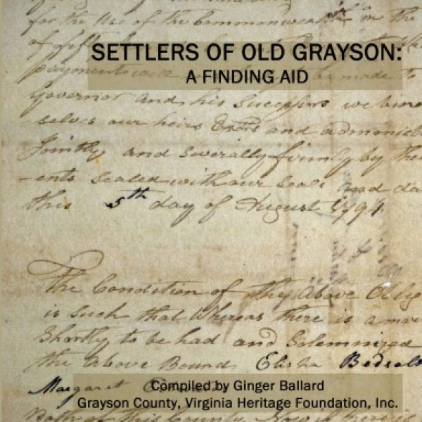 Settlers of Old Grayson: A Finding Aid